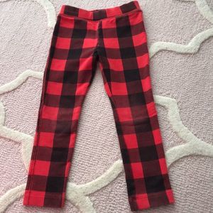 Crewcuts Buffalo plaid leggings